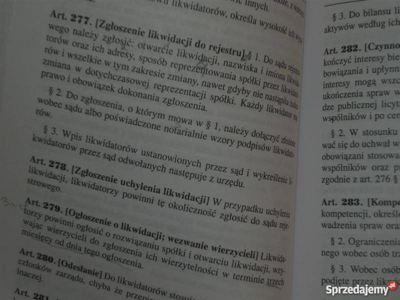 KODEKS SPÓŁEK HANDLOWYCH WYD 17 2011 łódzkie Łódź