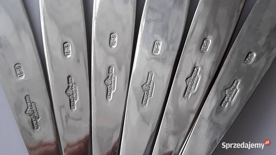 Łyżki obiadowe 1 PASECZKI PASKI Gerlach sztućce śląskie Dąbrowa Górnicza