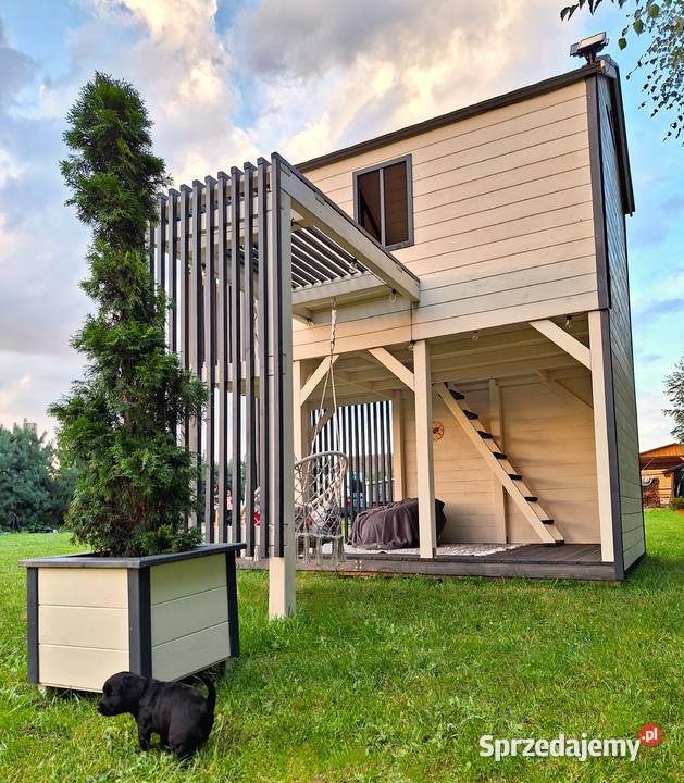 Nowoczesny Domek drewniany dzieci OGRODOWY świętokrzyskie Stopnica