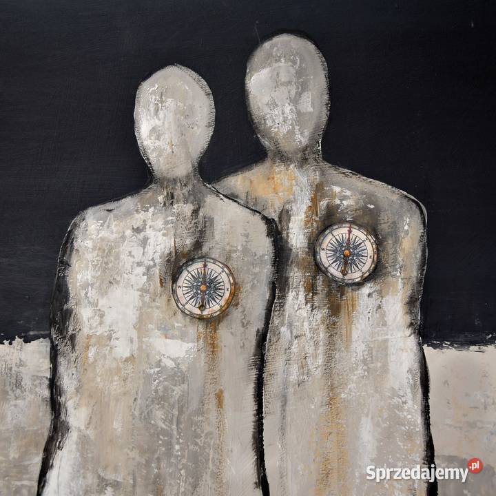 Busola ma postacie obraz ręcznie malowany Malbork sprzedam