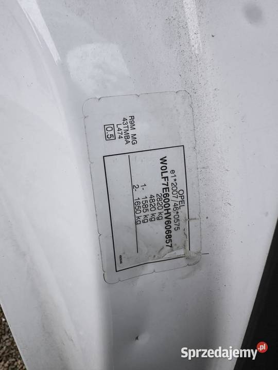 Opel Vivaro 2017 na części Pilzno sprzedam