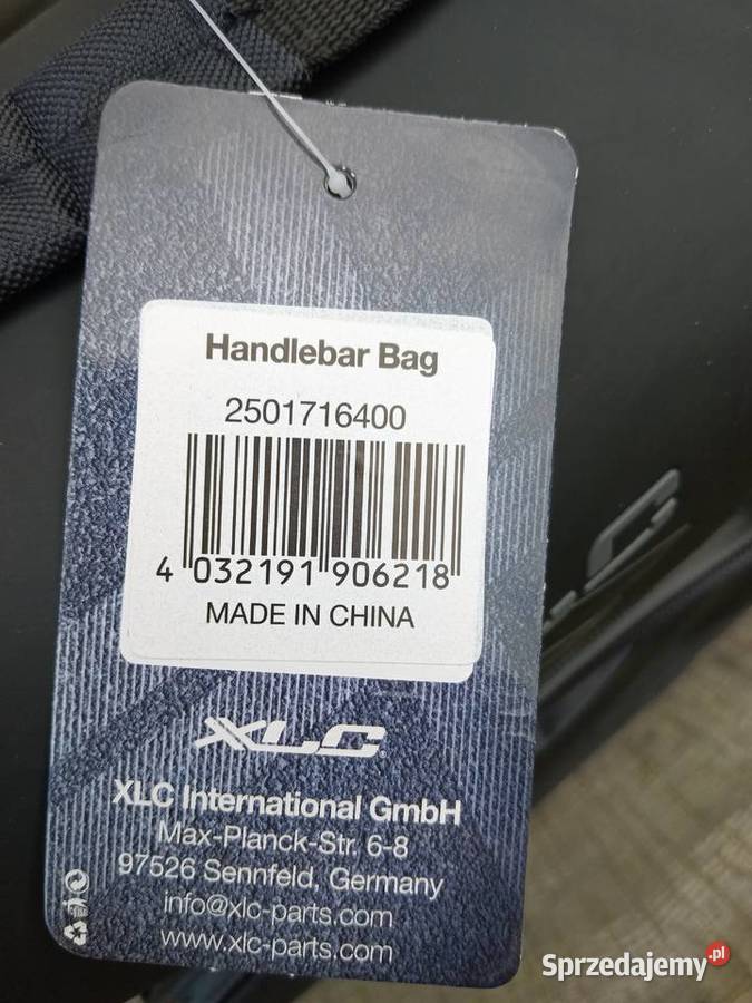 Nowy kufer rowerowy XLC na kierownicę Wąsosz