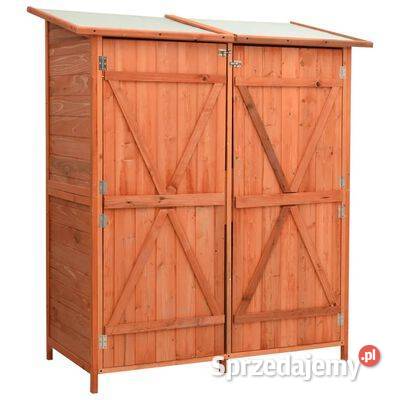vidaXL Szopa ogrodowa 136x75x160 lite drewno Warszawa