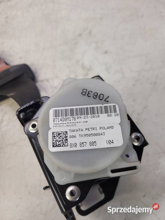PAS BEZPIECZEŃSTWA TYŁ AUDI A1 8X 8X0857805 Przystajń