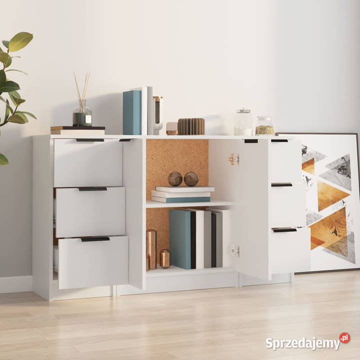Szafki 3 biały materiał drewnopochodny WM3115836 Warszawa sprzedam