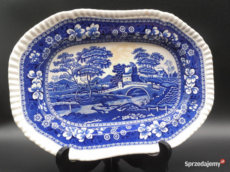 Półmisek porcelanowy Spode z kolekcji Tower Blue Raszków