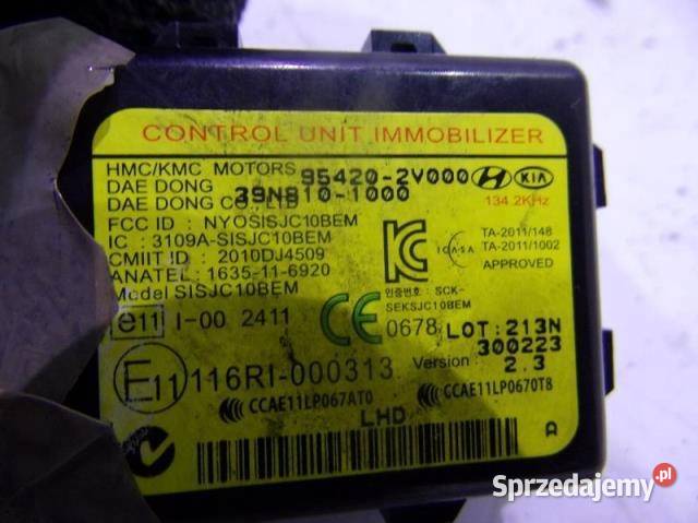 954202V000 MODUŁ STEROWNIK IMMOBILIZERA CARENS