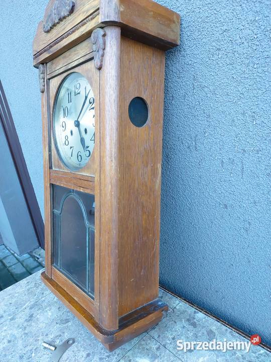 118 Stary zegar ścienny Mauthe przedwojenny Tczew sprzedam