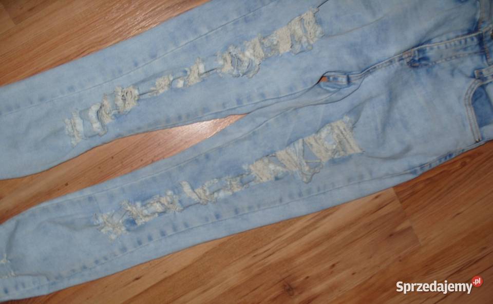 MISS RJ dżinsy z rozdarciami r34 efekt spranych Rawicz