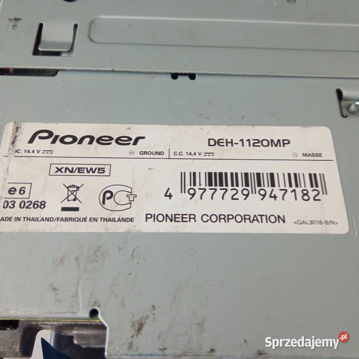 Radio Pioneer DEH1120MP CD MP3 AUX wyjście na Szczecin