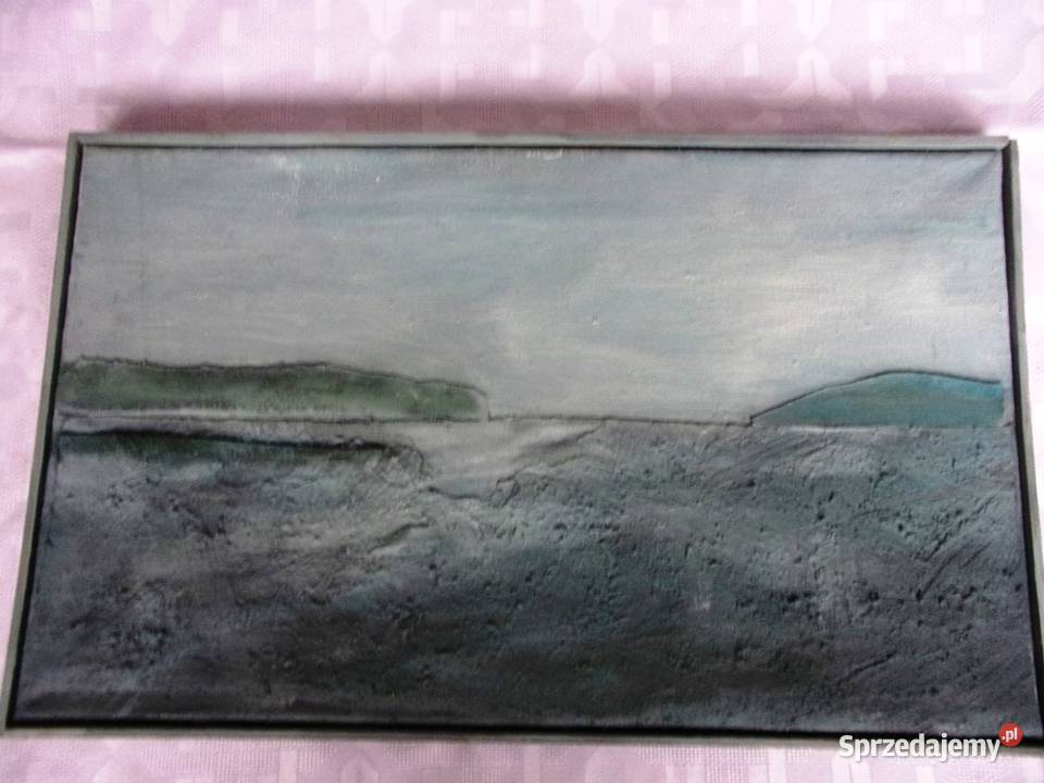 Wyjatkowy obraz olejny na płótnie Księżycowy Warszawa