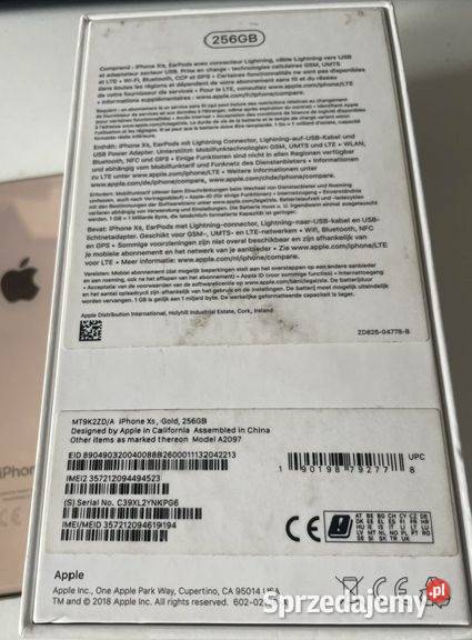 iPhone XS 256GB LTE Mrągowo sprzedam