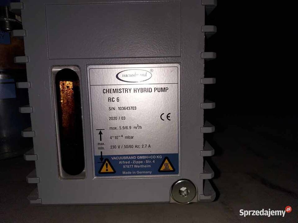 Zestaw laboratoryjny próżniowy Vacuubrand RC6 Produkcja Warszawa