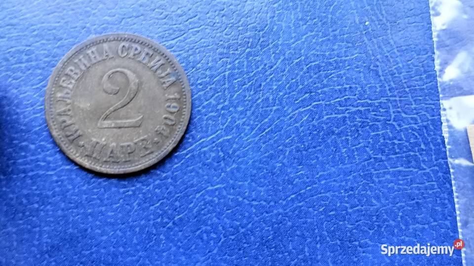 Stare monety 2 para 1904 Serbia podkarpackie Lesko