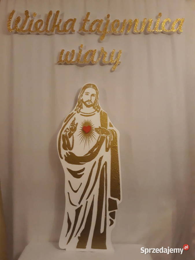 Postać Pana Jezusa z hostią dekoracja Pierwsza Dobrzyca sprzedam