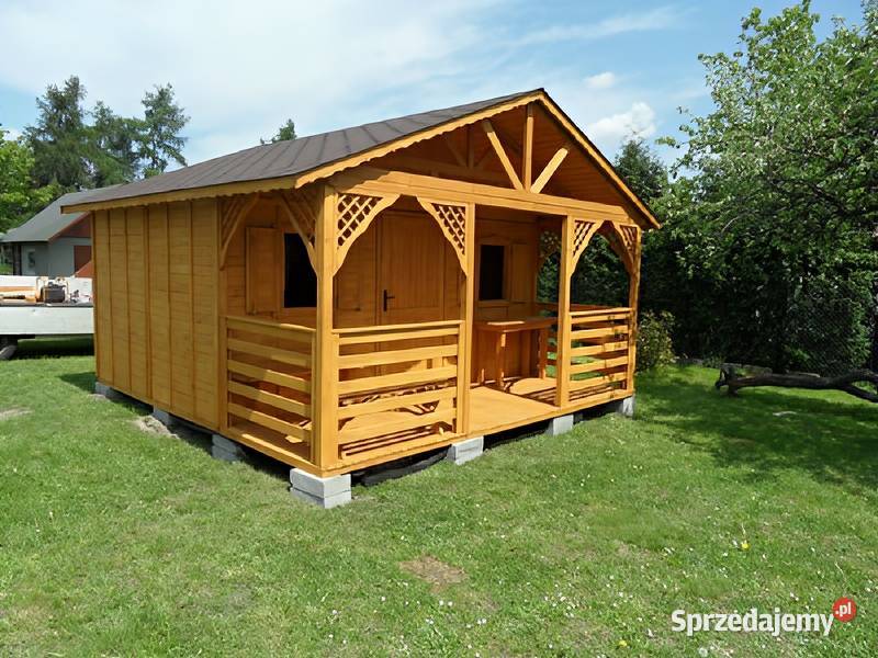 Domek dom letniskowy Jaś 45x45m domeczek Parzymiechy