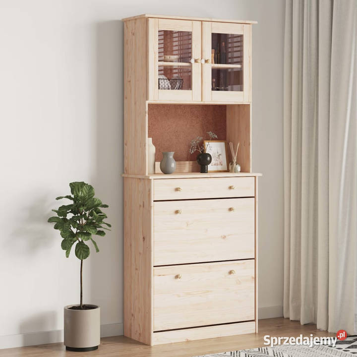 Kredens ALTA 77x35x188 lite drewno sosnowe