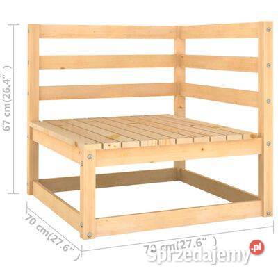 vidaXL 7-cz. zestaw mebli ogrodowych z poduszkami, lite drew
