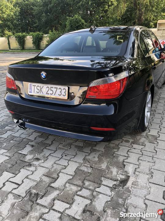 BMW E60 525i Benzyna Gaz Czarny Met Zadbany elektryczne szyby