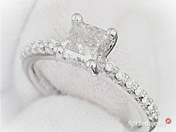 Pierścionek z diamentami 116 ct białe złoto pr mazowieckie Pruszków