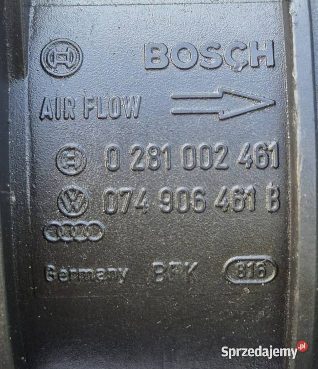 PRZEPŁYWOMIERZ 19 TDI 20 TDI GOLF V PASSAT B6 A3 osobowe Działoszyce