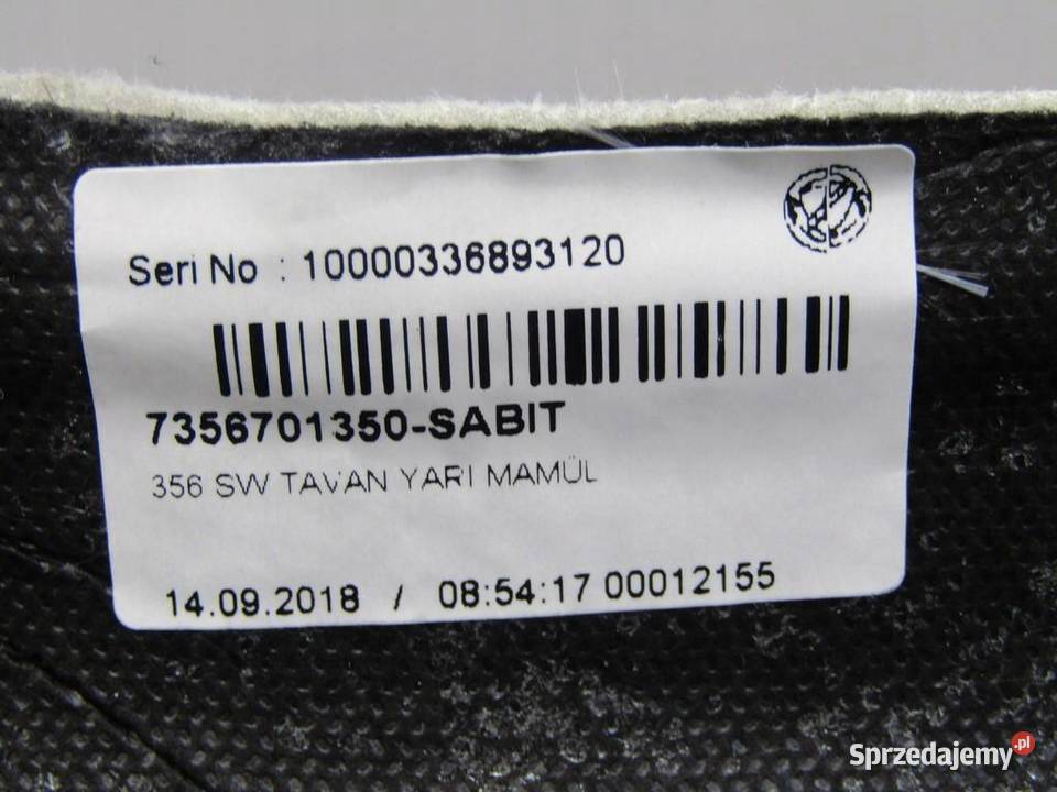 PODSUFITKA FIAT TIPO II KOMBI 7356701350 sprzedam