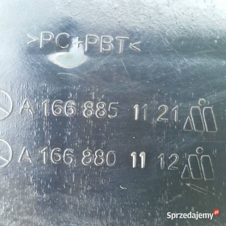 MERCEDES ML W166 ŚLIZG ZDERZAKA PRAWY TYŁ Bieleń