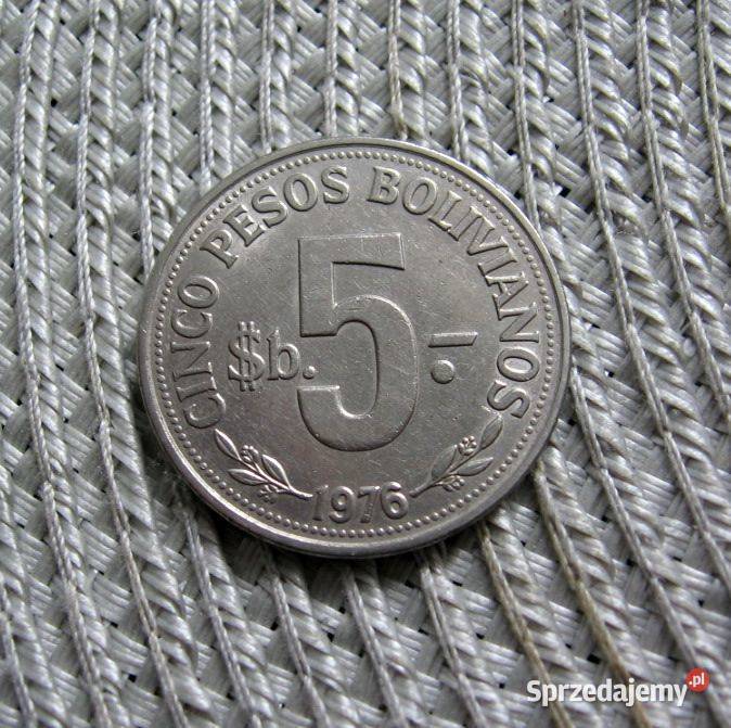 Boliwia 5 Peso 1976r Kalisz
