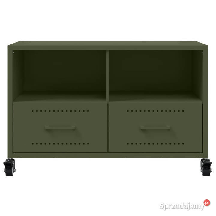 Szafka RTV oliwkowa 68x39x435 stal WM846702 mazowieckie sprzedam