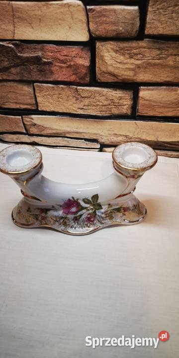 Świecznik polskiej fabryki Chodzież seria Iwona pomorskie Gdańsk