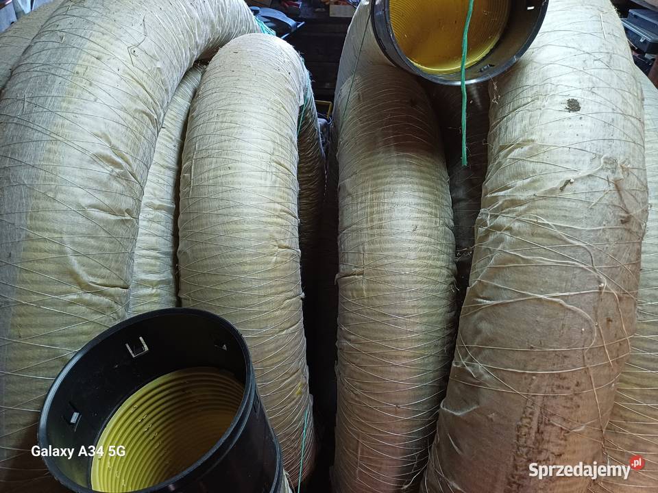 Rura drenarska fi 200 w otulinie Jełowa sprzedam