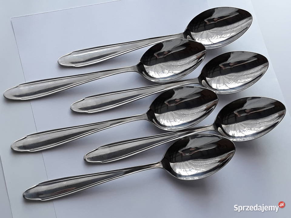 Łyżki obiadowe BAKELIT Gerlach sztućce PRL Dąbrowa Górnicza