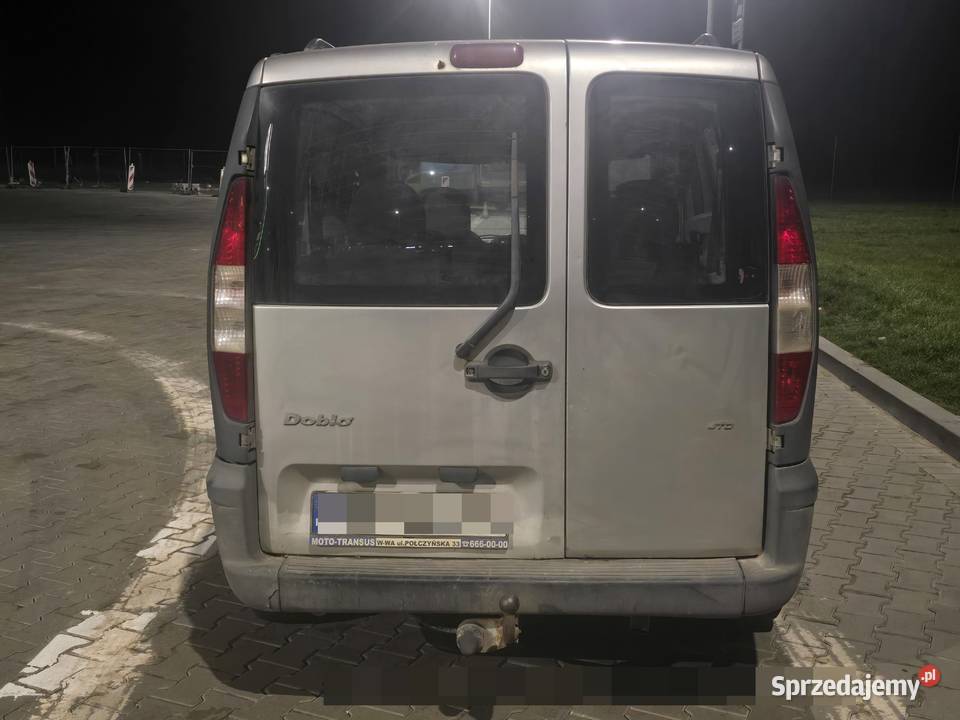 SPRAWNY Fiat Doblo 19 JTD Długie Opłaty Mińsk Mazowiecki