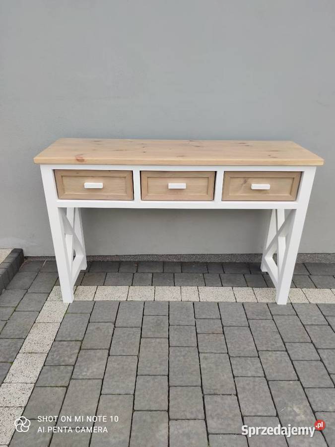 Konsola drewniana styl prowansalski 36cm Zduńska Wola
