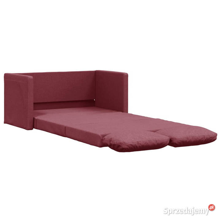 Sofa podłogowa 2w1 winna czerwień 112x174x55 Warszawa