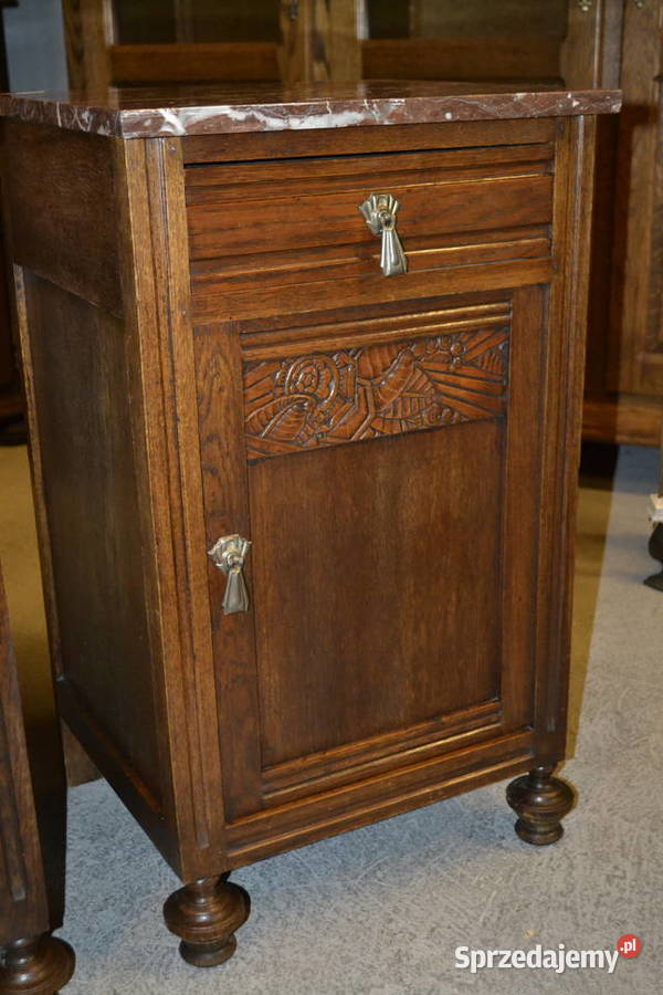 szafki art deco dąb Meble śląskie Będzin