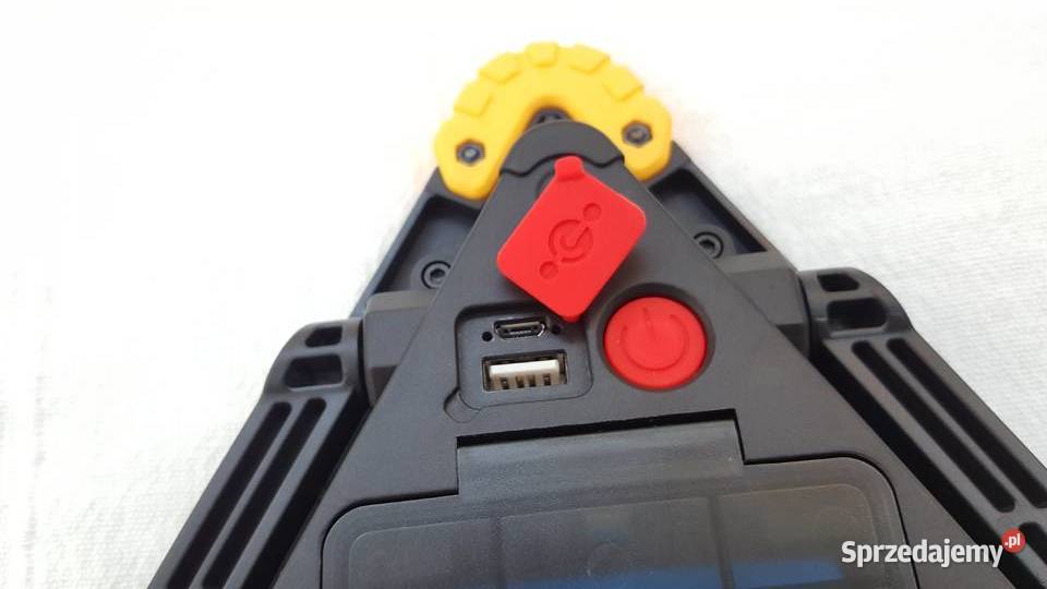 TRÓJKĄT OSTRZEGAWCZY LED AKUMULATOROWY POWERBANK