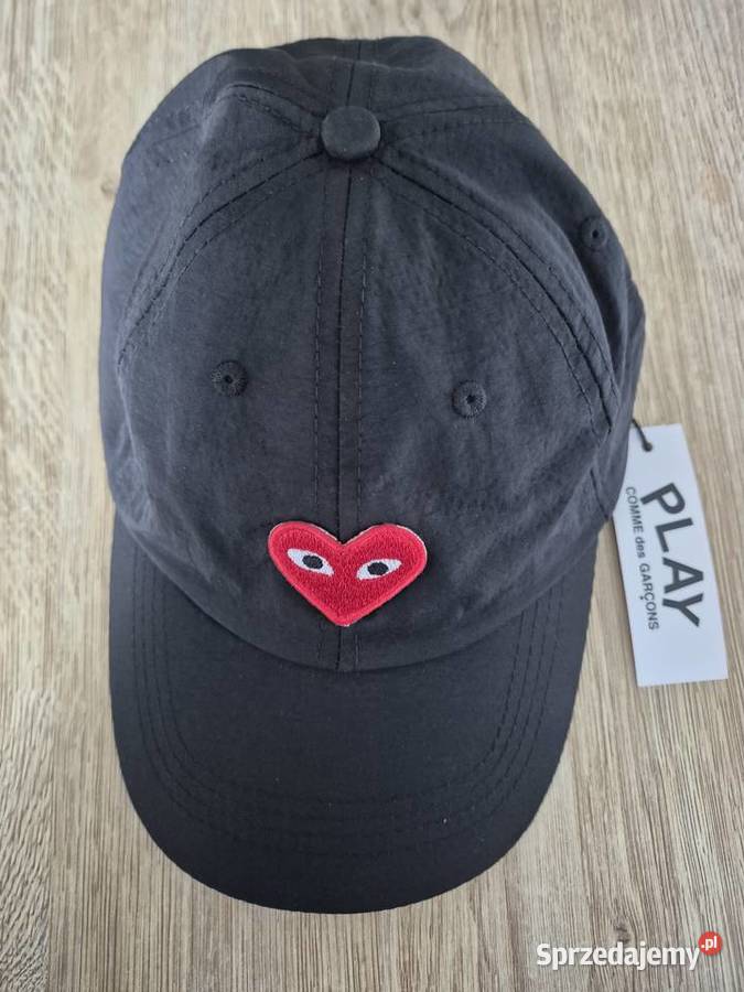 Nowa czapka PLAY Comme des Garons CDG czarna