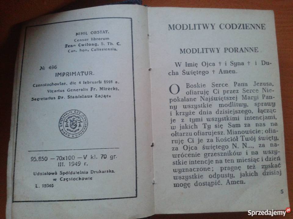 ModlitewnikWianek NajśwMarji Panny wydanie z Antykwariat Łódź sprzedam