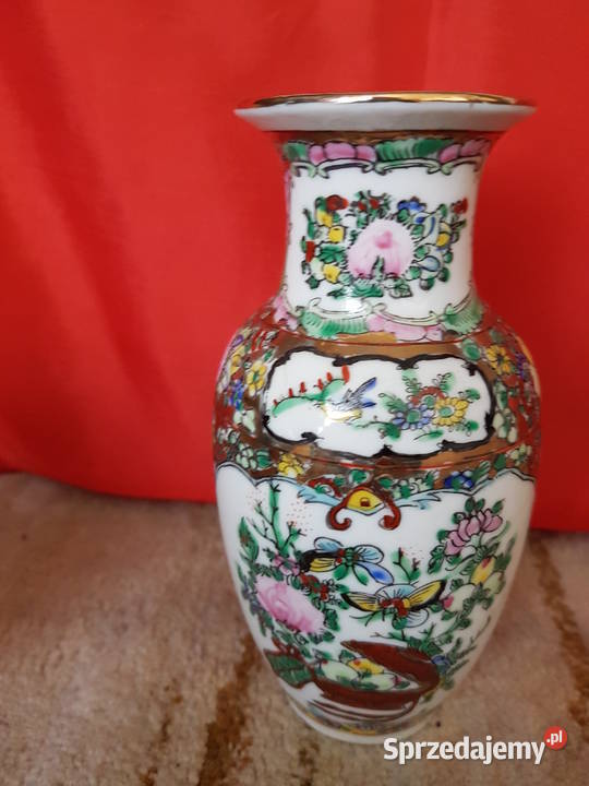 Japoński wazon i przystawka porcelana malowana Tarnowskie Góry