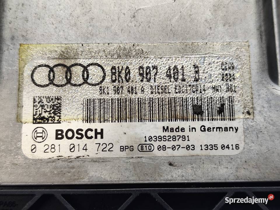Audi A4 A5 Q5 30tdi Sterownik Komputer Silnika wielkopolskie