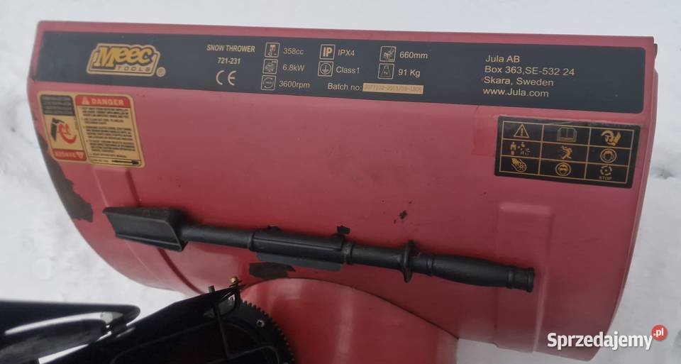 Odśnieżarka 660mm spalinowa 359ccm 68kW tanio Piaseczno