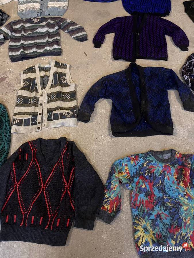 PRL kultowy swetr retro odzież na bal w klimacie Swetry i golfy Kosianka-Boruty