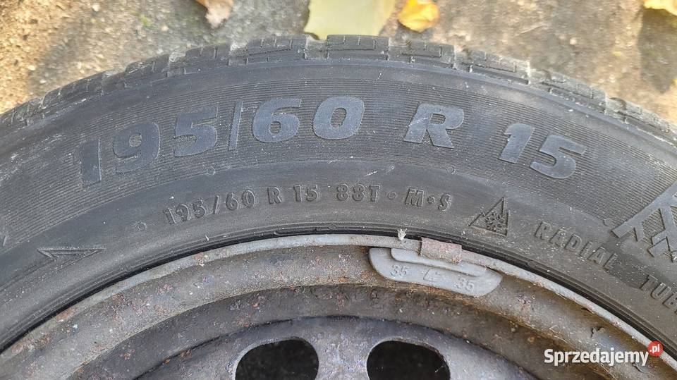 4 opony zimowe 195 60 R15 na kołach 4x100 kujawsko-pomorskie Rozgarty
