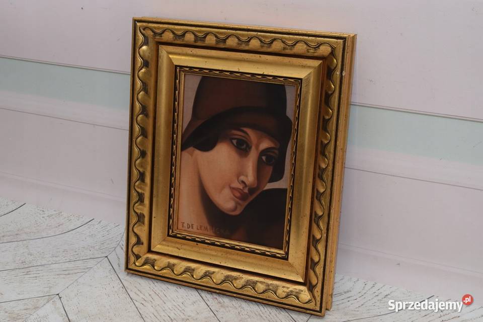 TAMARA De Łempicka Dama w Kapeluszu Kobieta Art Kraków sprzedam