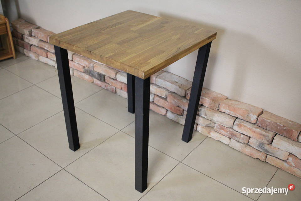 Stół do lokalu blat lity dąb klejony 3 sztuki śląskie Pszczyna