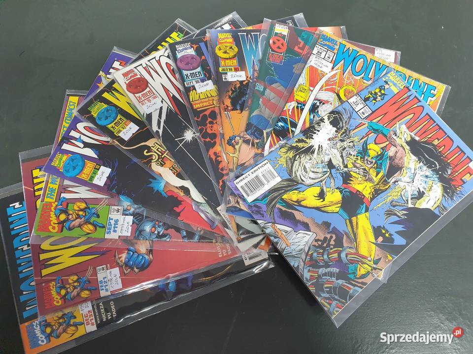 Wolverine 11 oryginalnych komiksów Marvel USA pomorskie
