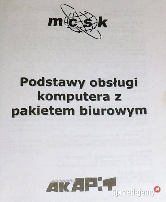 ECDL Core 7 modułów Redaktor Robert Panas lubelskie Chełm sprzedam
