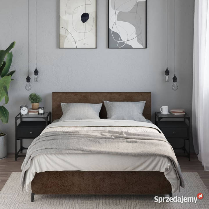 Szafki nocne 2 czarne 40x40x55 WM846075 Warszawa