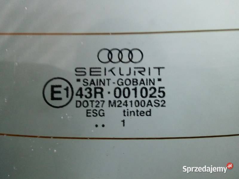 AUDI A8 D2 9402 SZYBA TYLNA TYL ANTENY TV RADIO Przemęt